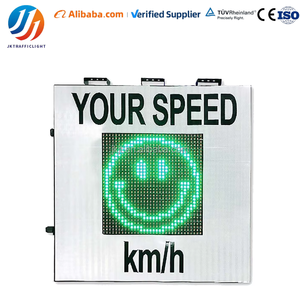 Señal de <span class=keywords><strong>radar</strong></span> con pantalla de velocidad, tablero de advertencia de tráfico con sonrisa roja y verde de doble color, aplicable a autopistas - Product Image 1