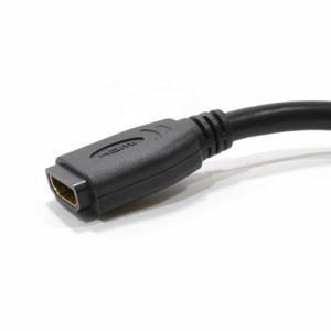 Cable <span class=keywords><strong>de</strong></span> montaje <span class=keywords><strong>de</strong></span> Panel <span class=keywords><strong>de</strong></span> <span class=keywords><strong>pared</strong></span>, conector hembra <span class=keywords><strong>de</strong></span> plomo dorado, 0,2 m, 8K @ 60HZ <span class=keywords><strong>HDMI</strong></span> - Product Image 3