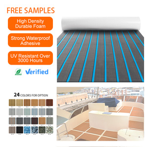 Melors - Lámina de Suelo Sintético de Teca Gris Oscuro <span class=keywords><strong>Azul</strong></span> Marino, Alfombrilla de Espuma EVA para Cubierta de Barco o Yate - Product Image 1
