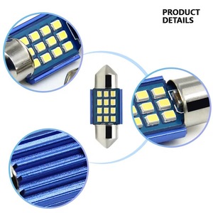 Lumière de lecture intérieure LED C5w <span class=keywords><strong>C10w</strong></span> 31/36/39/41mm 2016 24smd, lumière de toit de voiture LED 18Smd, lumières LED intérieures de voiture - Product Image 5