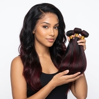 Extensions de cheveux chinois Dejavu Grade 12A P1B/99J, double trame, couleur piano, mèches marron miel blondes, lisses