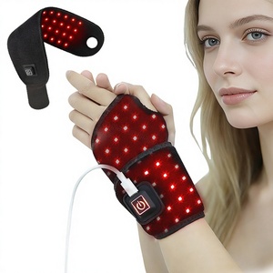 Fascia Terapeutica a Luce Rossa Personalizzata per Mano e <span class=keywords><strong>Polso</strong></span>, Dispositivo Indossabile Ricaricabile USB con Impulsi per Sindrome del Tunnel Carpale - Product Image 1