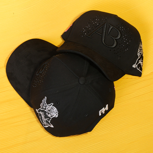 قبعة بيسبول رجالية بتصميم جديد 2025 من الشمواه بتطريز ثلاثي الأبعاد بنجوم وردية مباركة ومرصعة بأحجار الأوبسيديان - Product Image 6