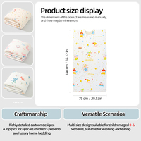 Sac de couchage en polyester pour enfants, couverture anti-coup de pied, couverture portable avec trous pour les bras, motif animal de dessin animé, toutes saisons, 3-8 ans, 55,1x29,5 pouces, 140x75 cm