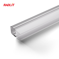 Éclairage LED pour armoire en aluminium moderne, DC12V, OEM/ODM d'usine, éclairage pour vitrine en plastique, maison, cuisine, chambre, tiroir, armoire, argent