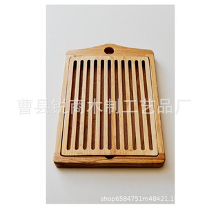 Tabla de cortar pan de madera con bandeja extraíble para uso doméstico - Product Image 2