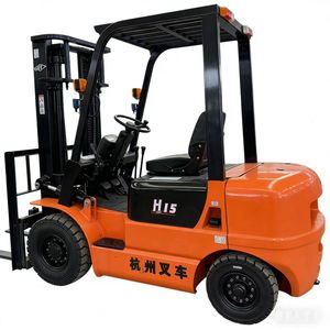 Chariots élévateurs diesel d'<span class=keywords><strong>occasion</strong></span> de haute qualité à prix réduit Hangzhou H15 Capacité 1,5T Modèle 2022 Garantie 1 an - Product Image 1