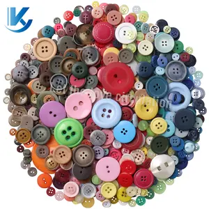 Ky personnalisé trous marron mat bouton des milliers de Style Stock couture Abs résine bouton pour vêtements automne mode boutons