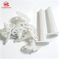 Clous d'isolation murale extérieure économiques avec poignées lisses en plastique, écologiques, ignifuges et durables pour usage scolaire, marque HT