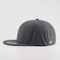 Casquette Snapback Ajustée 6 Panneaux en Polaire Tropicale Haute Performance pour Extérieur, avec Broderie Personnalisée Logo Feuille, Respirante et Originale
