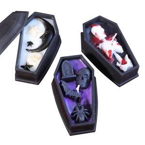 Handmade Modern Aromatherapy <strong>Skull</strong> <strong>Candle</strong> for Home Decor Halloween Coffin Ghost House Cross-Border Atmosphere for Halloween - Product Image 5