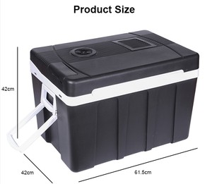 Rueda de mango portátil 50L 12V 100V 240V plástico de gran capacidad para acampar <span class=keywords><strong>nevera</strong></span> refrigerador de coche - Product Image 6