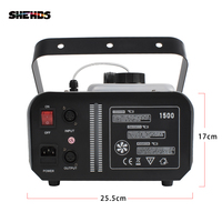 Machine à fumée LED SHEHDS 1500W pour mariage, DJ, éclairage de scène, télécommande sans fil, machine à fumée en fer, équipement d'effets pour discothèque