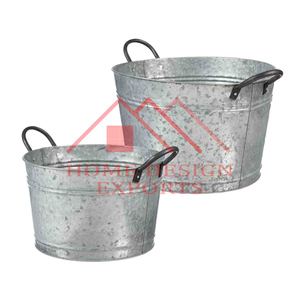 Nhà Bar & Nhà Hàng Thiết Kế Thanh Lịch Hộ Gia Đình Làm Sạch Sắt Xô Mới Nhất Thiết Kế Mạ Kẽm Sắt Vườn Xô - Product Image 6