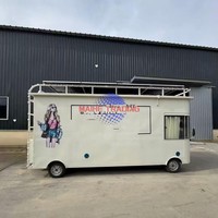 Nouveau kiosque de restauration de rue pour la vente de camions à café, camions de restauration, hamburgers, frites, glaces, bus de barbecue