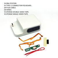 Station d'accueil blanche pour GBA, type C USB-C pour console Game Boy Advance