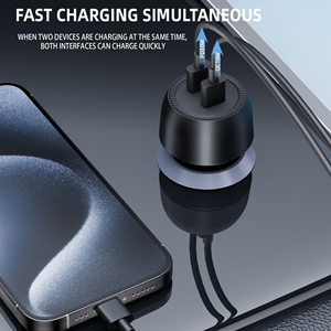 Ibd Chất lượng cao phổ 48W Loại C PD 30W PPS 33 W 33 Watt USB Một QC 18W Điện thoại di động 12V siêu nhanh xe sạc cho tất cả các điện thoại - Product Image 3