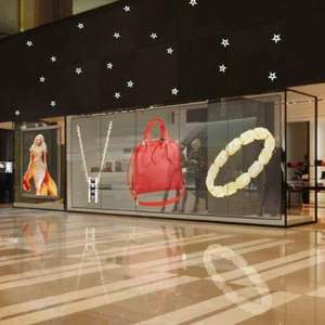 Película de cortina de P3.91-7.82 Virtual para interior, pantalla LED transparente de alto rendimiento - Product Image 5