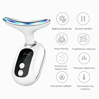 Masseur facial et du cou rechargeable, appareil de soin de la peau, baguette de beauté pour sculpter le visage, resserrer la peau et la rajeunir