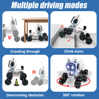 Acht-Rädriger Intelligenter Ferngesteuerter Elektrischer Haustier-Roboter mit Gestenerkennung und Doppelsteuerung Mini RC Stunt-Auto Roboter-Hund Stunt-Spielzeug