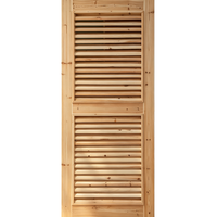 Professional Manufactured Solid Fir Louver Door Complete Inspection Before Shipment Export Indoor Timber Door