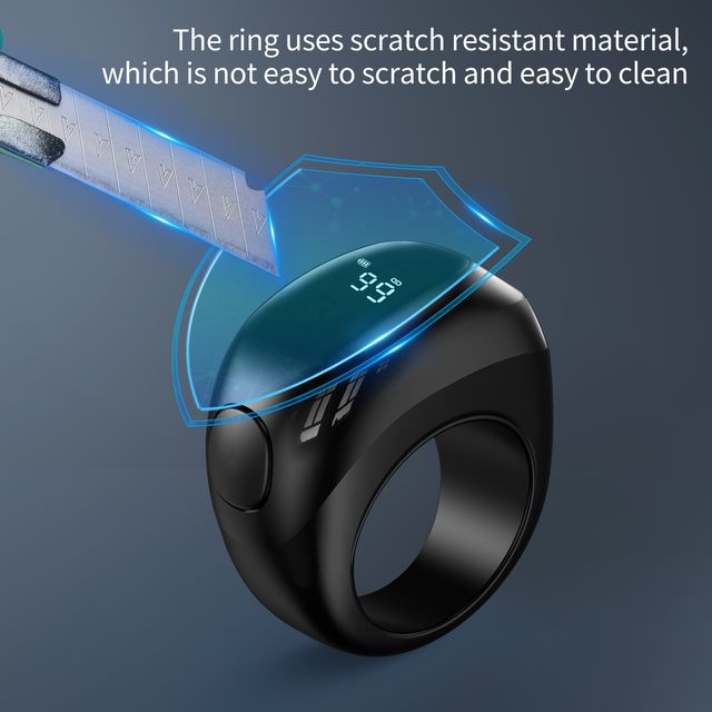 Wholesale Muslim Ring Metal Zikr Ring Smart Finger Counter Ring