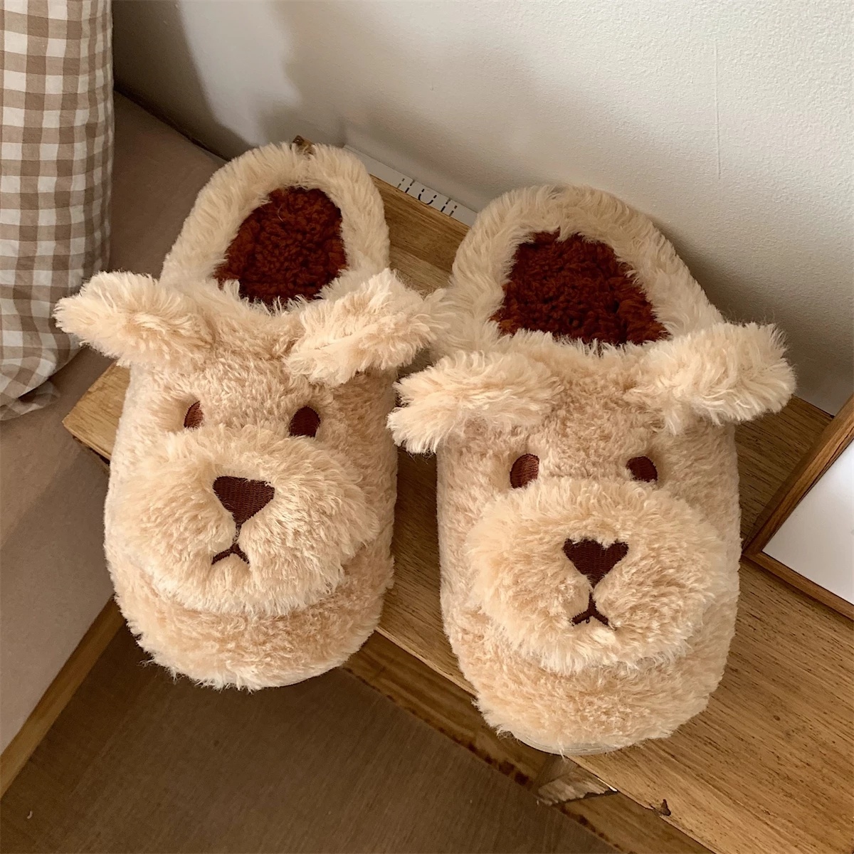 Hot Selling Winter Cute Cartoon Lässig Warm Wasserdicht Plüsch Pelz Flauschig EV