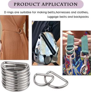 Gwybkq D Rings For <b>Sewing</b> Metal D Ring <b>Set</b> Of - Product Image 6