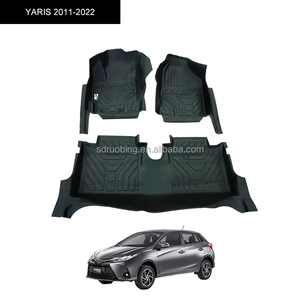 เสื่อปูพื้นรถยนต์ทำจาก3D เพื่อความปลอดภัยเสื่อปูพื้นรถทำจาก5D อุปกรณ์ตกแต่งรถยนต์สำหรับ <span class=keywords><strong>YARIS</strong></span>-2011-2022โรงงานจีน - Product Image 1