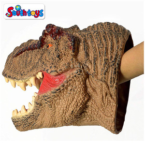 Morbido Animale di Gomma Testa di Dinosauro Giocattolo del Burattino di <span class=keywords><strong>Mano</strong></span> Per I Bambini - Product Image 4