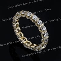 Bague de fiançailles personnalisée pour femme avec diamant de laboratoire IGI taille brillant rond, en argent S925, plaqué or massif 10K 14K 18K, bijoux en diamant