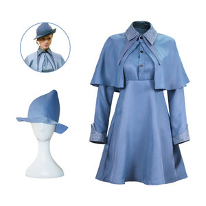 Magic Women School Uniform Hat Dress Suit Halloween Wizard School Witch Fleur <strong>Isabelle</strong> Delacour Cosplay Costume Beauxbaton - Product Image 3