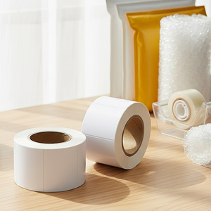 สติกเกอร์บาร์โค้ดขนาด 76 มม. x 50 มม. แบบม้วน พิมพ์ฉลากความร้อนโดยตรง ฉลากความร้อนสำหรับใบนำส่งสินค้า สติกเกอร์ฉลากความร้อนสำหรับการจัดส่ง - Product Image 1