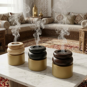 Quemador de incienso de carbón para decoración del hogar, mabkhara elegante, soporte de incienso premium, elegante soporte para bakhoor - Product Image 1