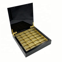 Boîte cadeau en bois pour ramadan, 24 pièces, luxueuse, design personnalisé, vente en gros, coffret pour chocolat, date, ramadan
