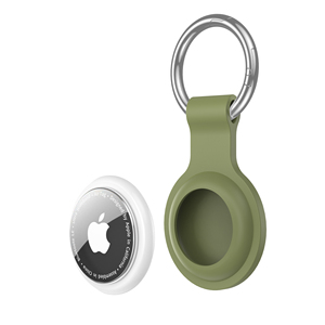 Vente chaude Pure Design Soft Touch Liquid Silicone Portable étui de protection avec porte-clés pour airtag étanche tracker Cover - Product Image 3