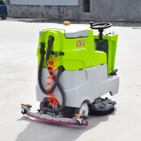 Machine de nettoyage de sols commerciale avec aspirateur 650W et moteur 800W pour centre logistique