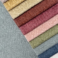 Tissus pour ameublement de canapé, tissu d'ameublement en velours, anti-boulochage, imperméable, tricoté, style à pois et uni