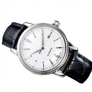 헤리티지 시리즈에 대한 뜨거운 판매 완전 자동 기계식 남성용 시계 스테인레스 스틸 사파이어 크리스탈 유리 - Product Image 1