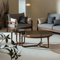 Table basse en noyer noir, fabrication directe d'usine, bois massif d'Amérique du Nord, table console moderne, table d'appoint, meubles de salon, durable