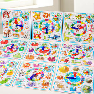 Juguete Educativo <span class=keywords><strong>de</strong></span> Madera para Niños, Pizarra <span class=keywords><strong>de</strong></span> Doble Cara con Formas para Reconocer y Combinar, Borrable, Venta al Por Mayor - Product Image 3