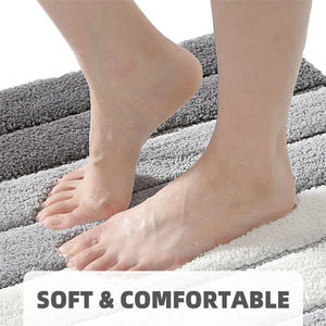 מחצלת חדר רחצה רך עבה נספג מים אמבטיה אמבט שטיחים אמבטיה רצפת שטיח אמבט מקלחת מחצלת ללא החלקה - Product Image 3