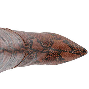 Stivali Alti al Ginocchio da <span class=keywords><strong>Donna</strong></span> con Tacco a Spillo e Stampa Serpente <span class=keywords><strong>Marrone</strong></span> Moda 2019 - Product Image 6