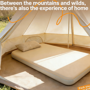 Lit d'air moderne simple en PVC tissu brossé élastique <span class=keywords><strong>Matelas</strong></span> gonflable léger pour le camping en plein air Maison Pliable Convertible - Product Image 1