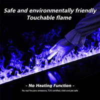 Nouvelle tendance, foyer électrique à vapeur d'eau avec flamme LED 3D personnalisée OEM, pour la décoration intérieure des maisons et des hôtels