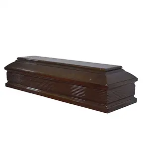 High Quality Germany Style Solid Wood Coffin from Professional Funeral Supplier