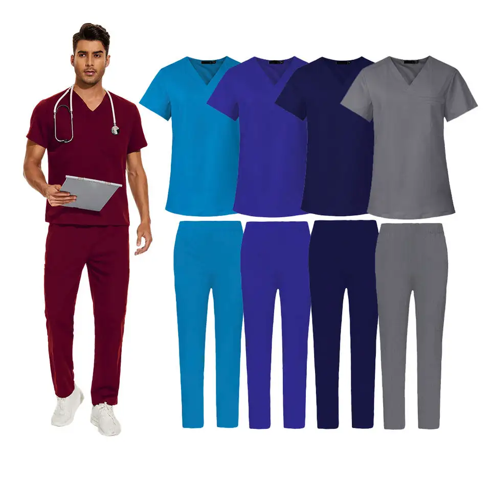 Mannelijke Verpleegster Wit Uniform Ontwerpen Modern Design Wit Verpleegstersuniform Maakt Verpleegsters Witte Uniformen