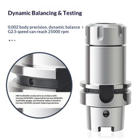 Porte-outil CNC HSK63A-ER, porte-fraise à cinq axes haute vitesse, équilibrage dynamique, haute précision, sans revêtement