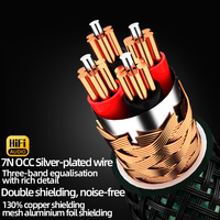 Câble audio USB haut de gamme pour X10 OCC Type-C double RCA mâle, fiches plaquées or pour haut-parleur de voiture, amplificateur, microphone, téléphone
