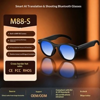 Nouvelles Lunettes Intelligentes M88-S Transfrontalières avec IA 8 Mégapixels, Traduction Simultanée, Photo Anti-Tremblement, Enregistrement Vidéo HD et Écran Tactile